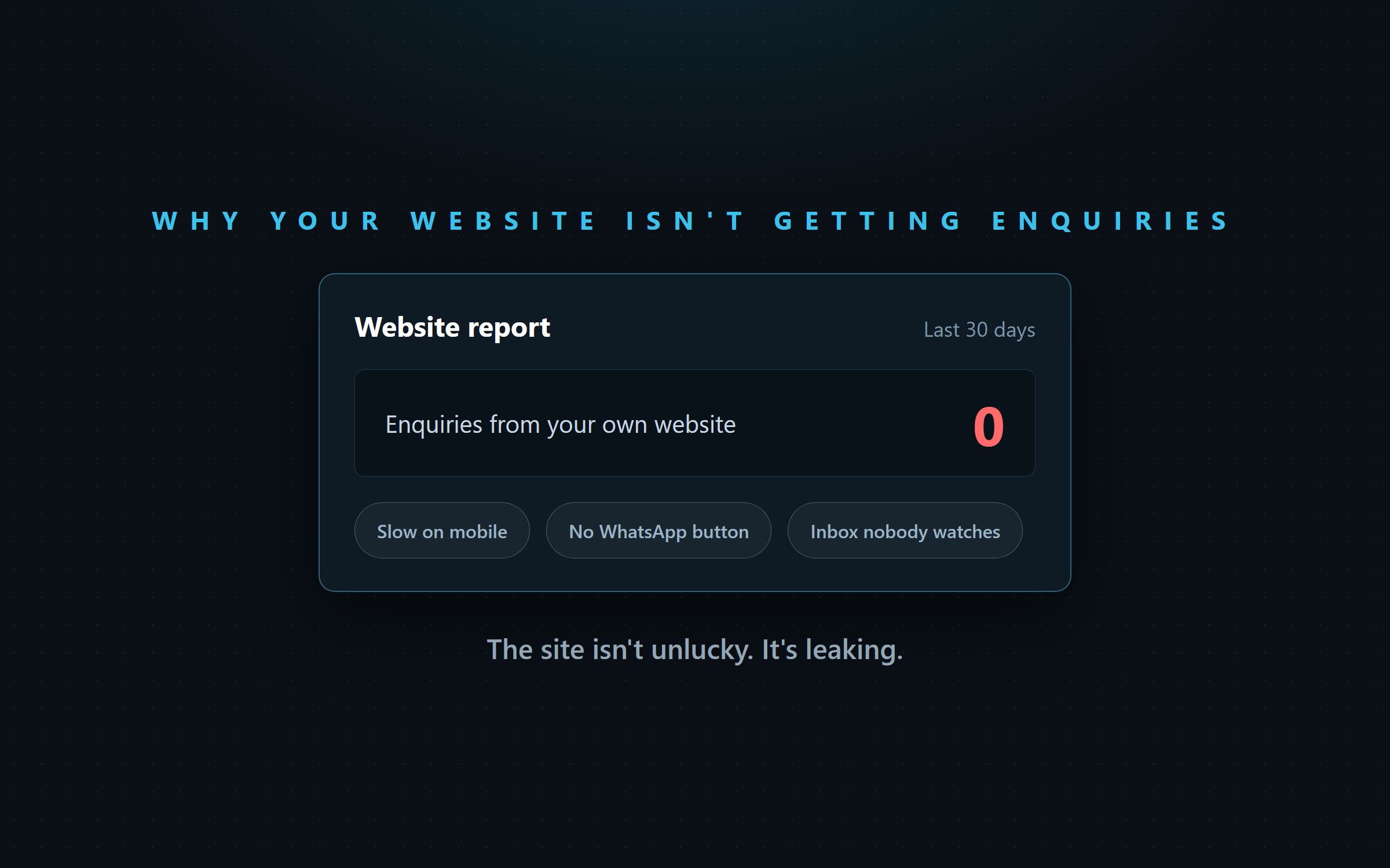 Why is your dealership website not getting enquiries?