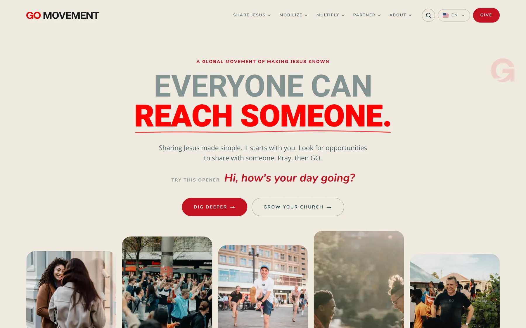 The GO Movement website