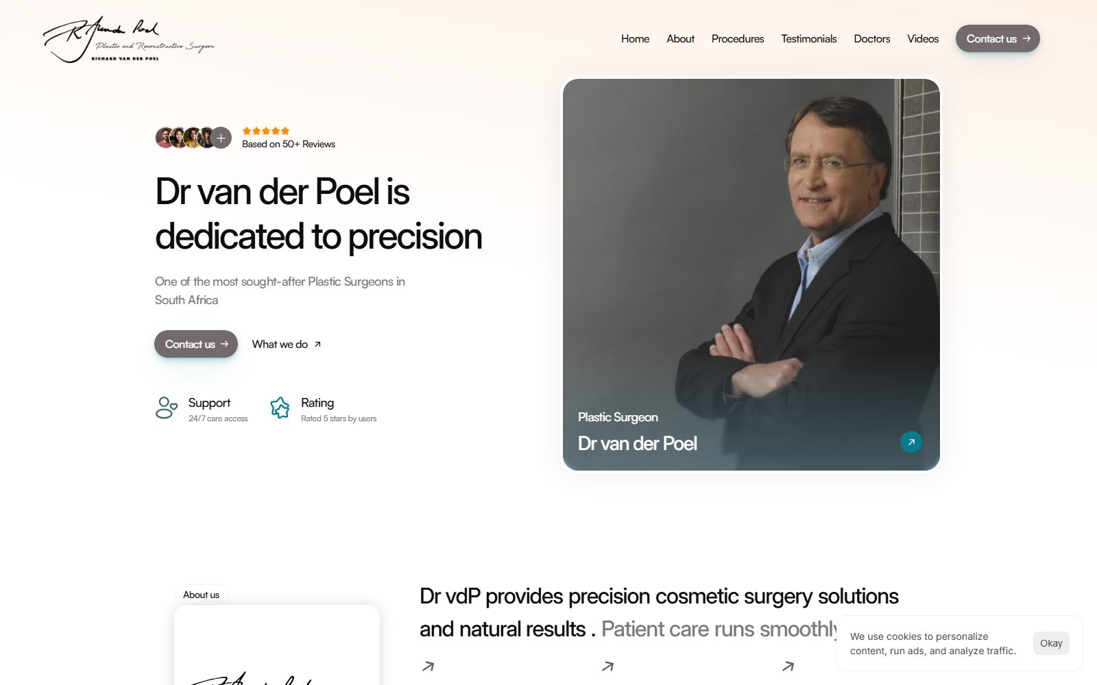 Dr van der Poel website built by Social Agencies